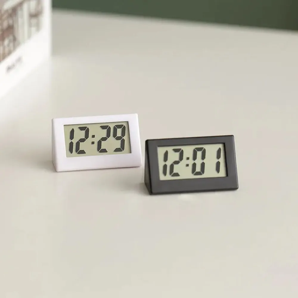 LCD Digital Clock Mini LCD Digital Table Dashboard Desk Electronic Clock for Desktop Home Office