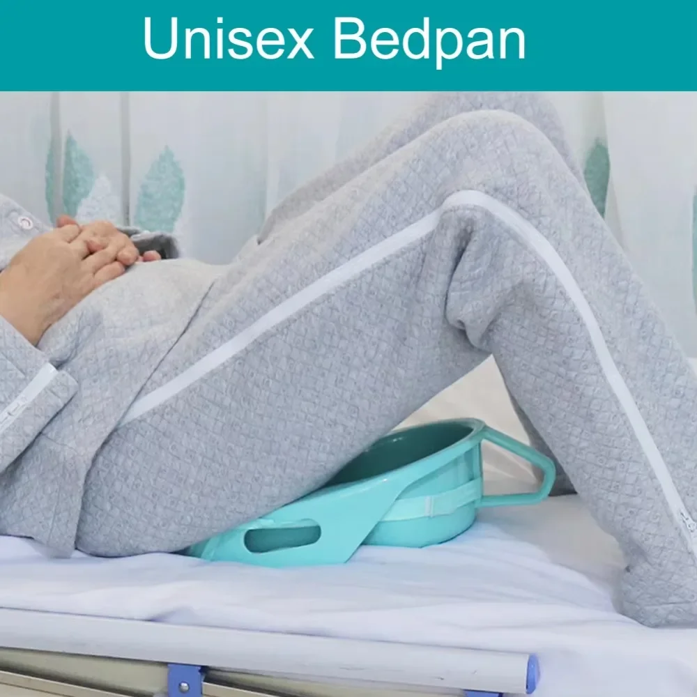 Portable Household Bed Toilet Bedpan with Cover for Bedridden Patients Pregnant Woman Elderly Paralyzed Disabled Care Bedpan New 2