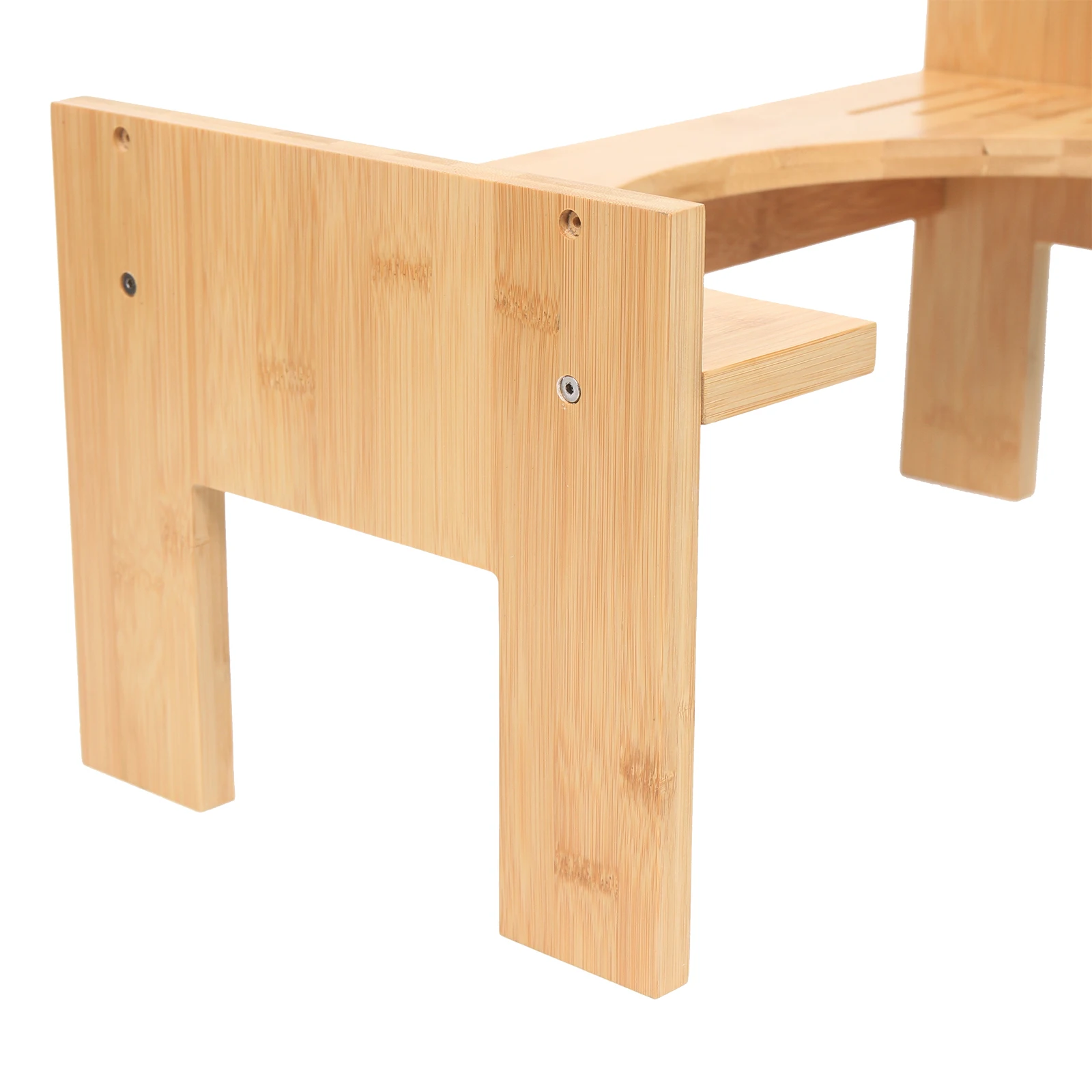 Bamboo Toilet Stool For Kids Bathroom Waterproof Non-slip Poop Seat Pregnant Restroom Stand Old People Squat Bench for Tawny 3