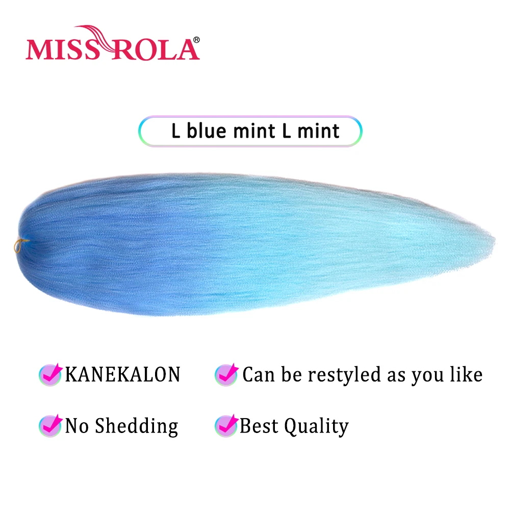 Miss Rola-Extensión de cabello sintético, 28 pulgadas, 100G, 2023, Yaki, Jumbo liso, trenzado, preestirado, Kanekalon