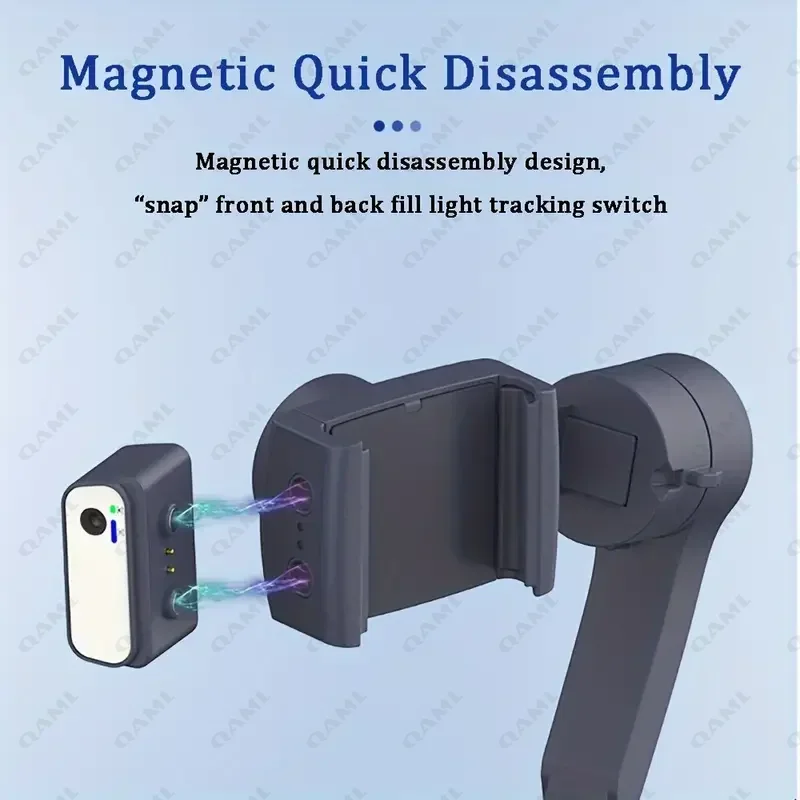 Handheld Gimbal Stabilizer 3-Axis APP Function AI Face Smart Tracking Smartphone