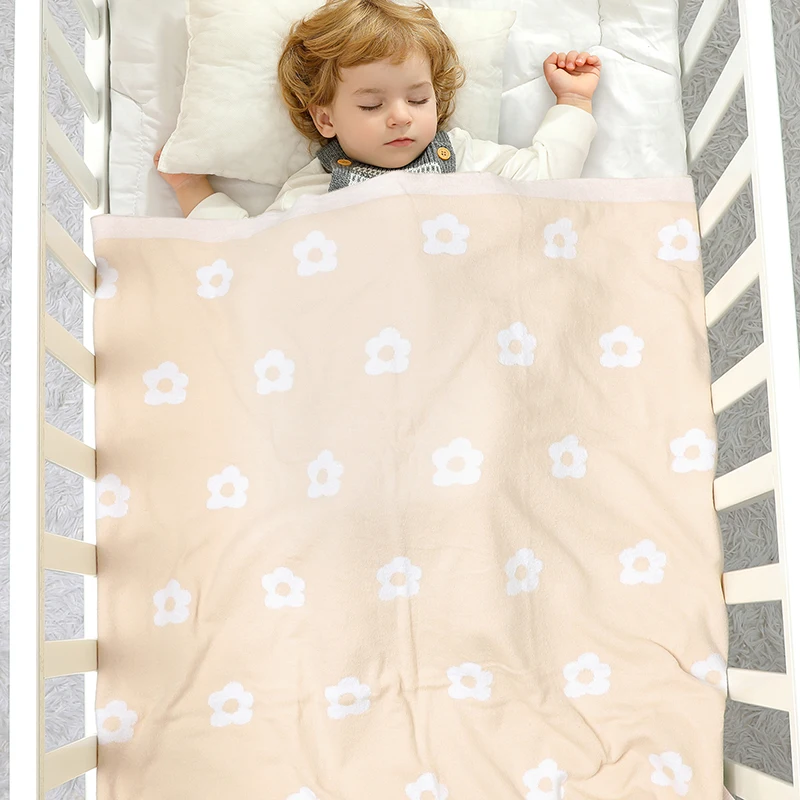 Fresh Pastel Floral Pattern Muslin Baby Swaddle Blankets Soft Newborn Security Blanket 0-24 Months Infant Receiving Blankets 3