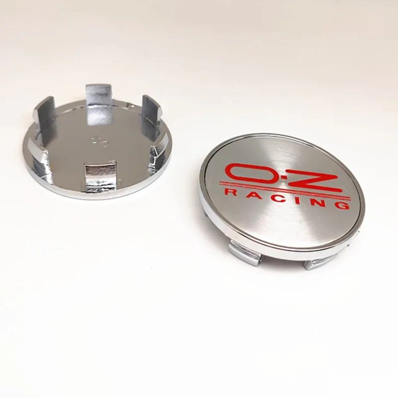 Set van 4 ST Racing wieldoppen zwart rood 54 mm CP9C