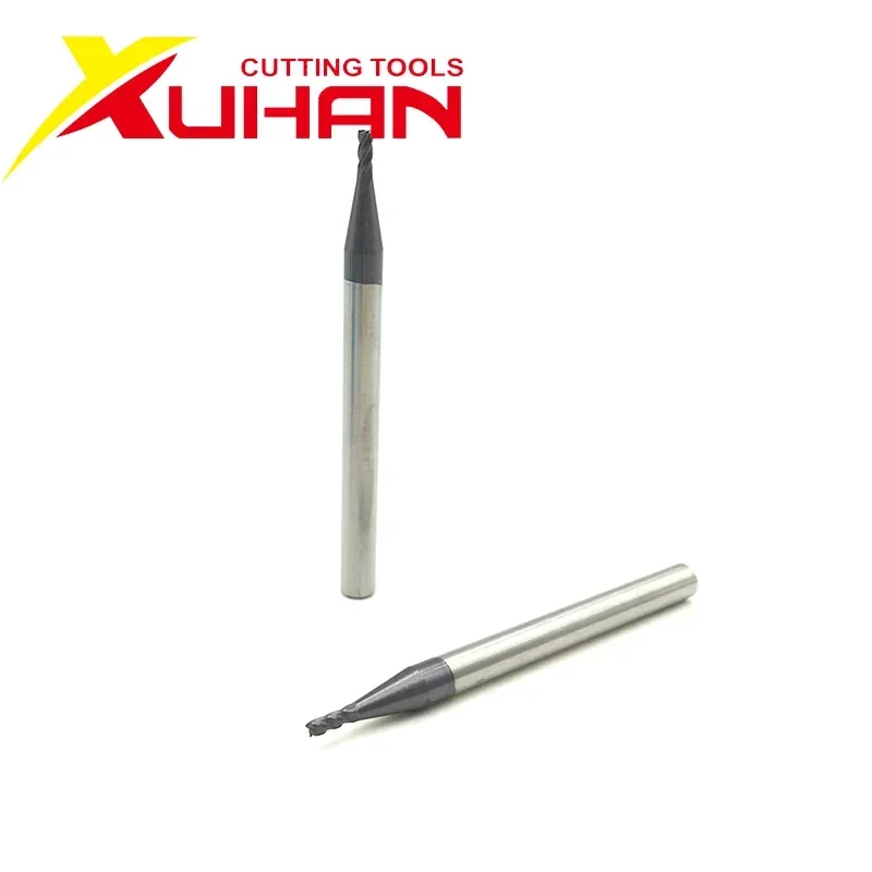 Carbide End Mill HRC50 Coated 4 Flutes 1-12mm Alloy Carbide Steel Milling Cutter for CNC Machining Cutting Tools