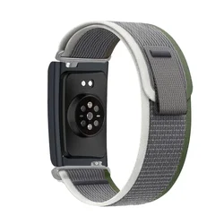 Trail Nylon Loop Band - 20mm/22mm Adjustable Strap - 20mm Watch Strap (Green Grey)