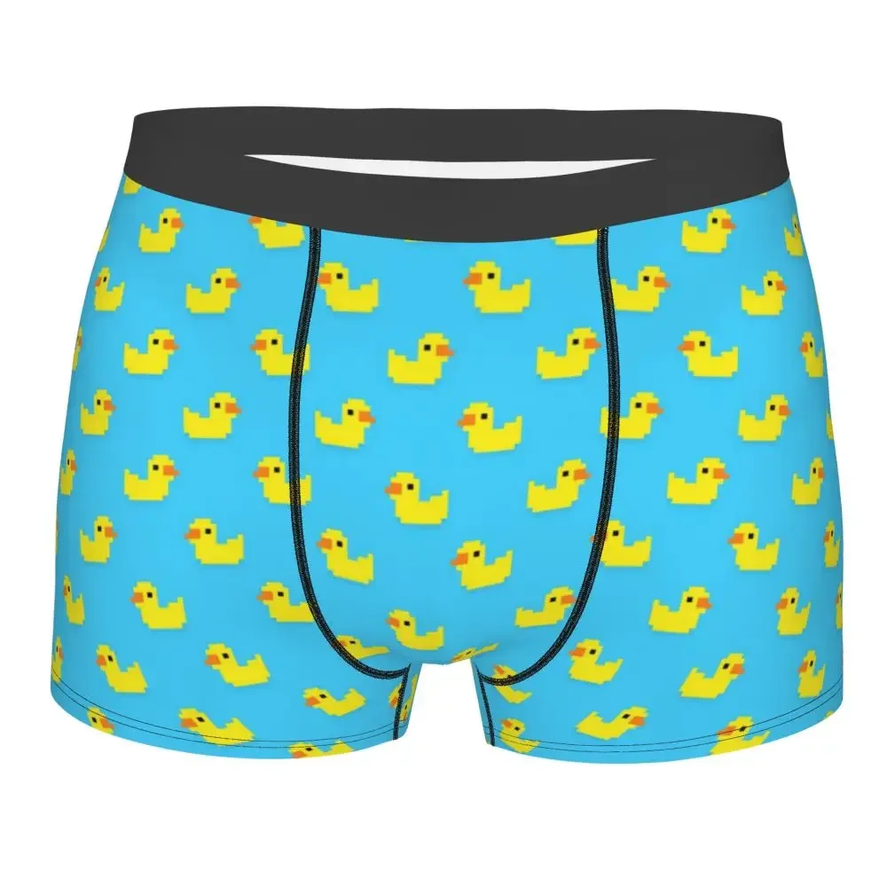 

Yellow Bath Duck Men Underwear Cute Animal Boxer Briefs Shorts Panties Funny Breathable Underpants for Male S-XXL