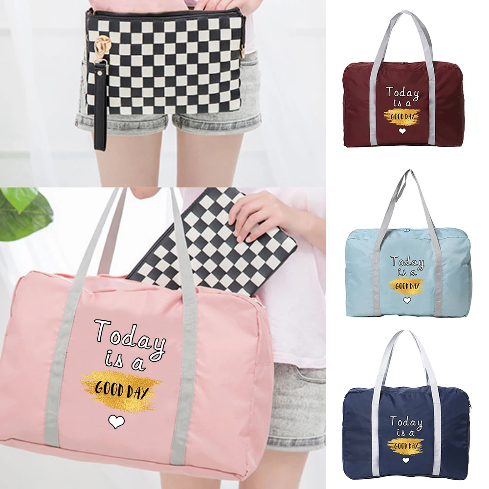 

Foldable Travel Bags Women Large Capacity Waterproof Luggage Tote Duffle Bag Gym Yoga Storage Shoulder Bags Travel Carry on Bags