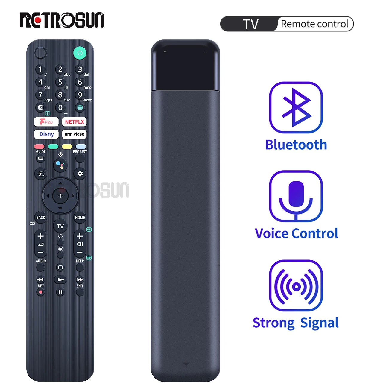 Telecomando Vocale Originale Al Rmf-Tx521E Per Sony Tv Con Freeview E Google Assist