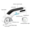 Cordless Electric Scissors Rotary Cutter USB Charging Lithium-Ion Home Tailor Electric Scissors for Cutting Fabric/Leather 5