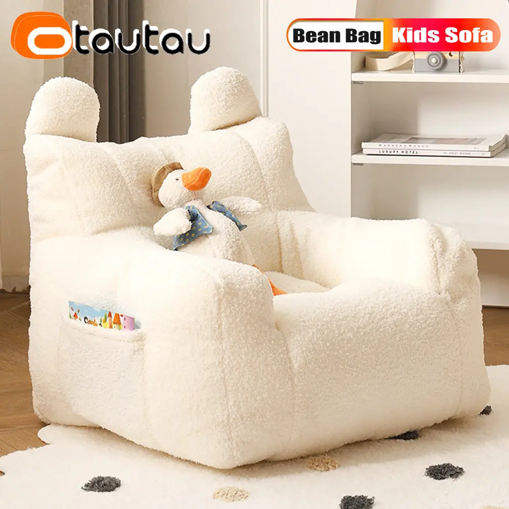 

OTAUTAU 3-8 Age Children's Sofa Boy Girl Chair Soft Fleece Armchair Couch Pet Kids Furniture Frameless Washable Zipper SF014