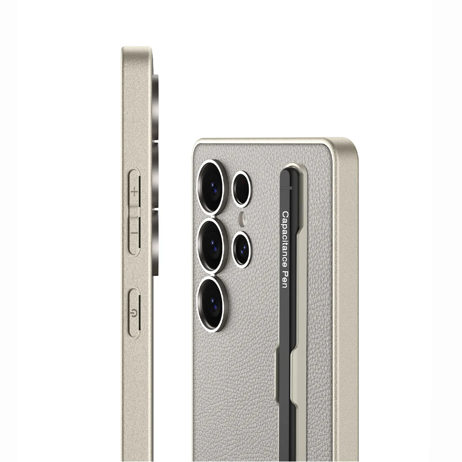 Luxury Carbon Fiber Anti-Knock Case with Pen Holder