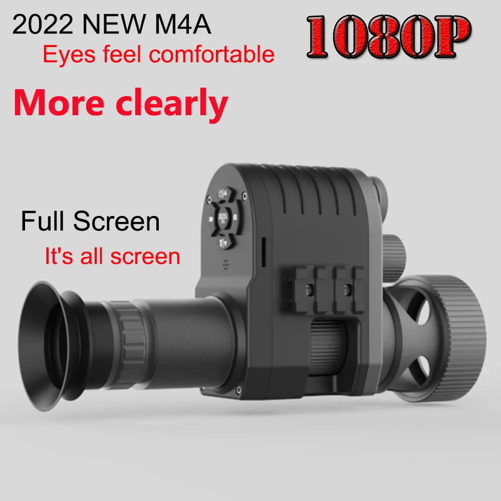 Megaorei 4A Night Vision Scope 1080P Hd Rifle Videocamera Da Caccia A Infrarossi Videocamera Add On Attachment Torcia Ir 850Nm Integrata
