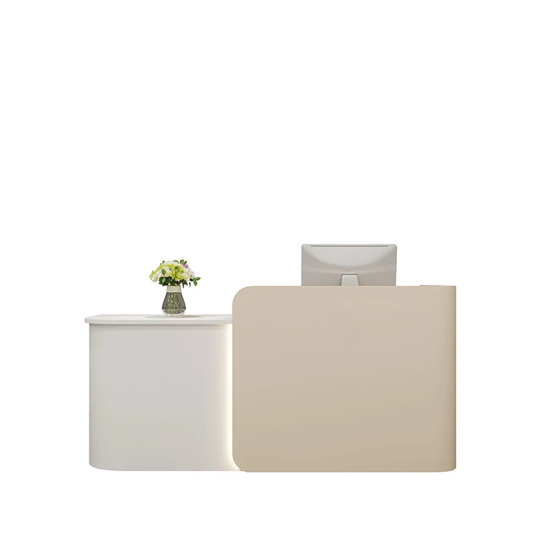 

Modern beauty salon bar clothing store cashier hairdressing shop front desk reception desk paint