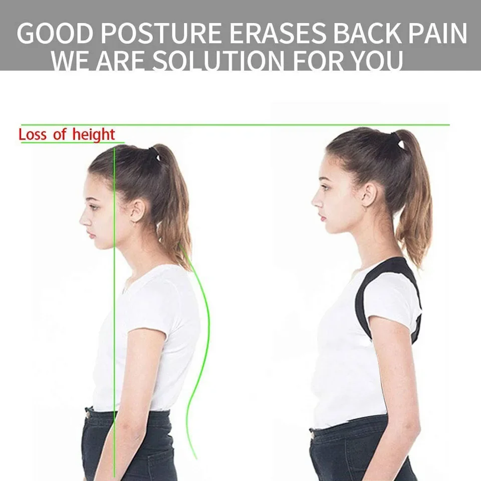 Posture corrector back support belt boys and girls adjustable shoulder belt for pain relief beauty