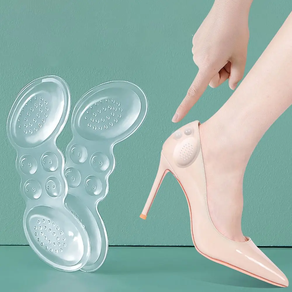 High Quality Silicone Gel Transparent Insoles Soft Antiwear Heel Pads