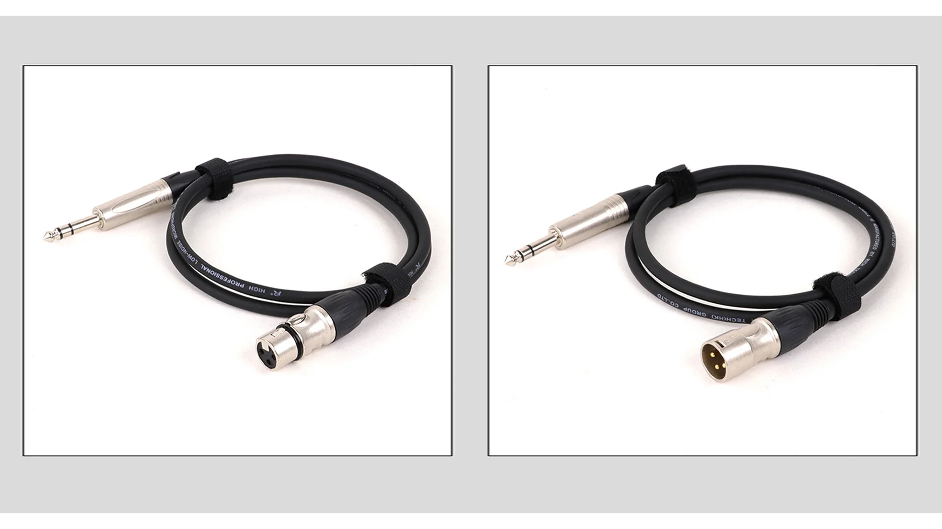 1 Stück hochwertige Buchse 6,35mm(1/4) Stereo-Trs-Stecker auf 3-polige XLR-Buchse/Stecker Kunststoff-Stecker Audio kabel für Gitarren mikrofon – Detail 8