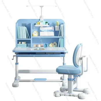 어린이 공부 가정 책상, 초등학생 책상, 쓰기 테이블 및 의자 세트, 가정 학교 및 차이