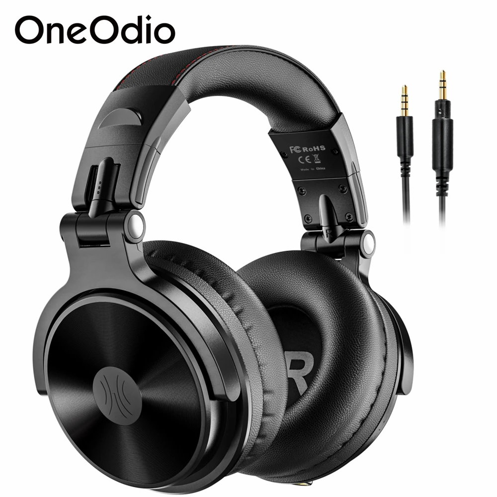 Oneodio A70 Fusion Wired + Wireless Bluetooth 5.2 Headphones For Phone With  Mic Over Ear Studio DJ Headphone Recording Headset