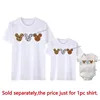 Disney Leopard Mickey Ears Shirts Funny Animal Kingdom Family Matching Outfits Cotton Look Mother and Kids Disney Trip Clothes 5