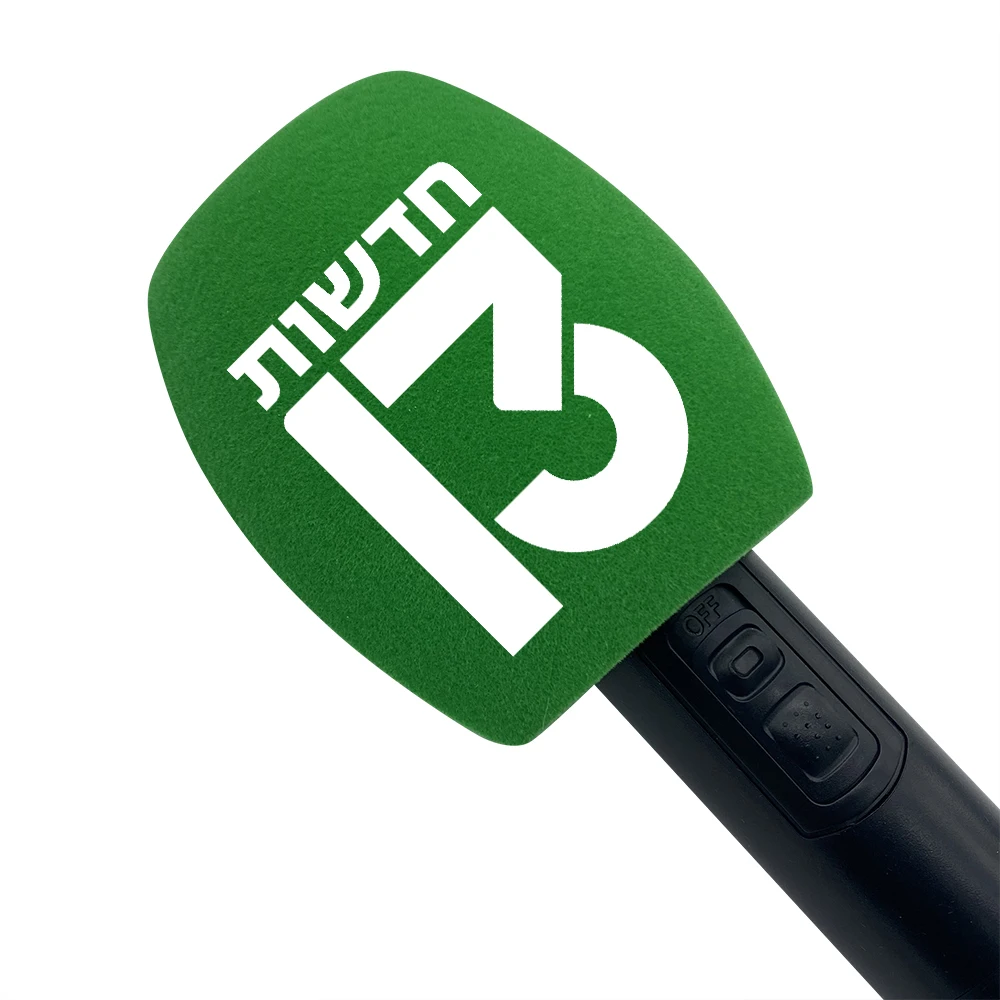 Personalizado Reunindo Mic Songe Impressão Mark Microfone Logotipo do Pára-brisas Pára-brisa para Estações de tv Repórteres Entrevista - Image 5