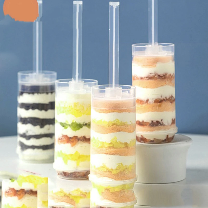 5pcs Cake Push Pop Containers with Lids, Reusable Cake Push Pops, Muti-purpose Pop Containers, Party Decor
