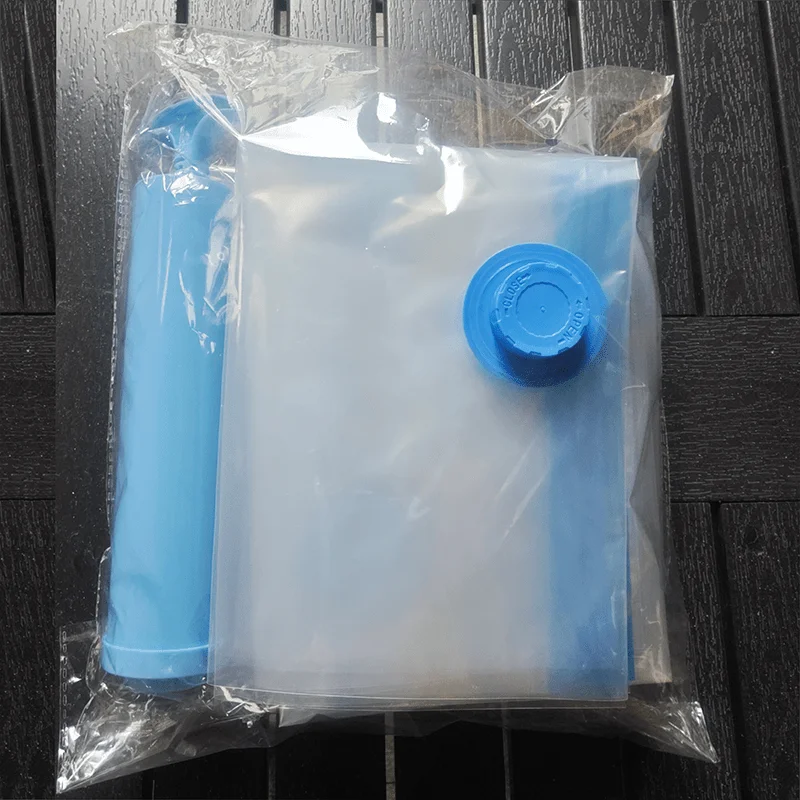 8pcs Reusable Vacuum Bags with Pump Cover Vacuum Compression Sealer Bag Space Saving for Clothes Storing Large Container 2