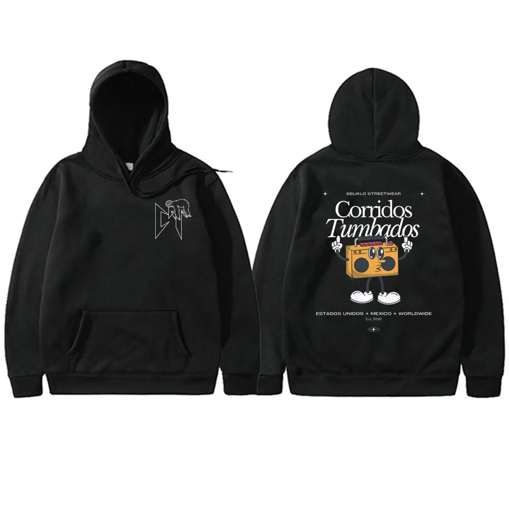 

Singer Natanael Cano Corridos Tumbados CT Sloth Print Hoodie Men Women Fashion Oversized Streetwear Male Hip Hop Vintage Hoodies