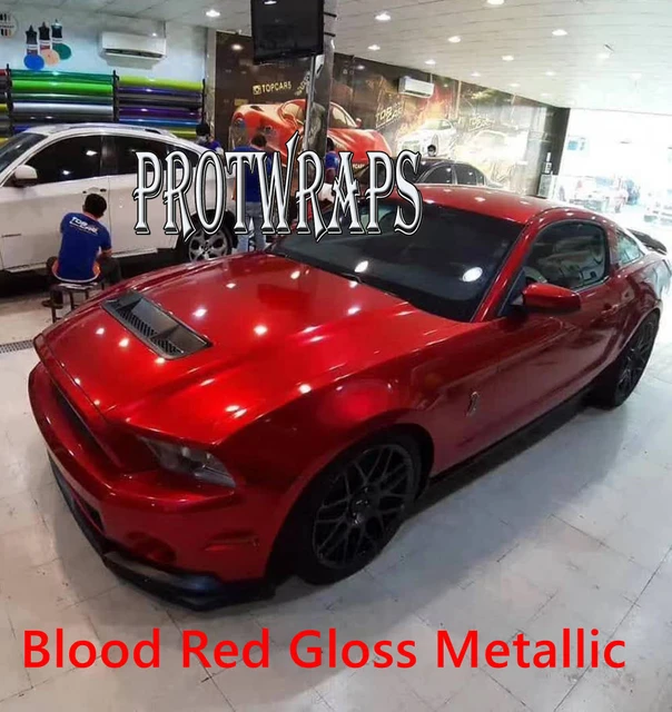 PET HD Madeira Red Black Gloss Vinyl Car Wrap Covering Film With Air  Release Like 3M Quality Initial Low Tack Glue 1.52x18m - AliExpress