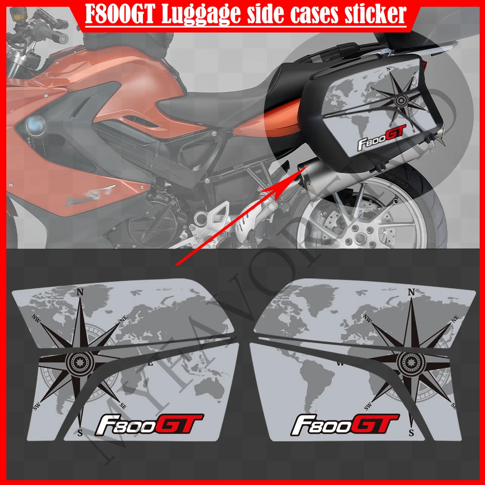 For BMW F800GT F 800 F800 GT Motorcycle Stickers Decals Protector Tank Pad Grips Trunk Luggage Panniers Side Cases