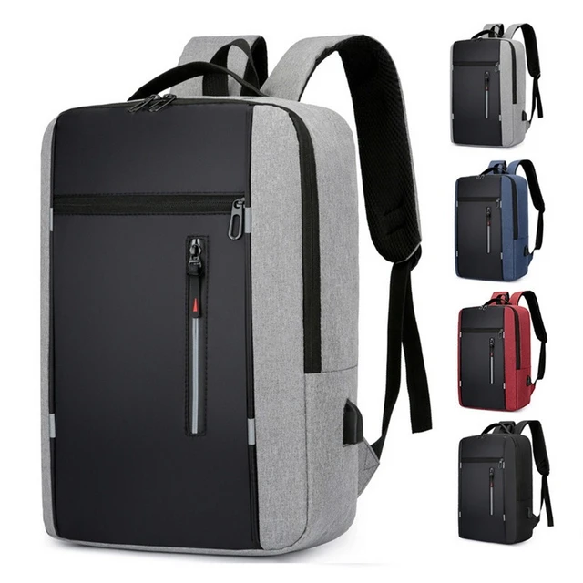 Mochila Backpack Impermeble Escolar De Gran Capacidad Gris