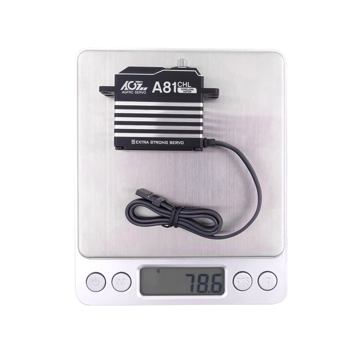 Agfrc a81chl 50kg Stahl zahnräder 180 ° hv kernloser programmier barer digitaler Standard-Servomotor für rc Auto-Crawler-Flugzeug-LKW-Roboter – Detail 5