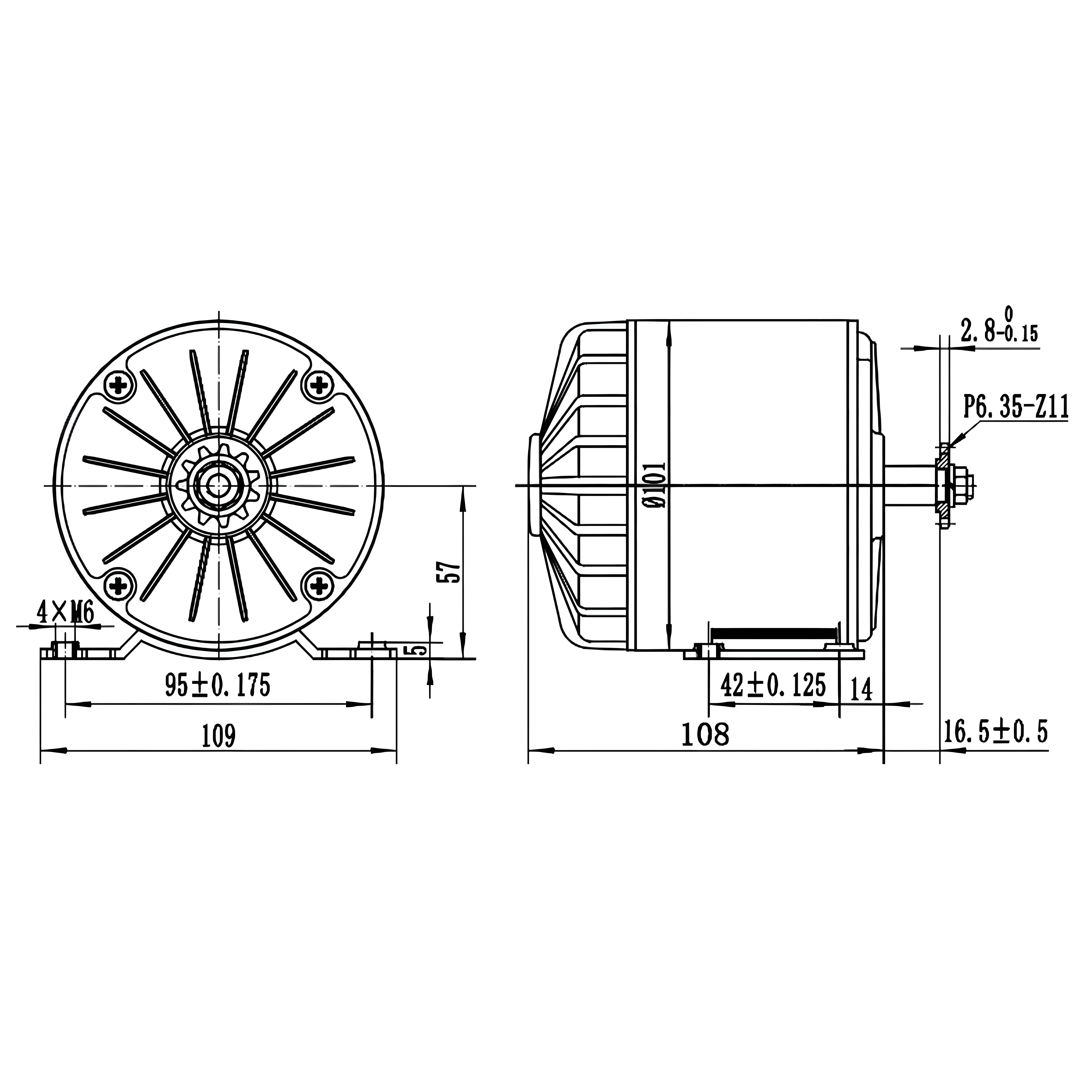 DC 24V/36V Permanent Magnet motor Generator 350W Generator Motor Electric Motor DC Motor for engine kits, wind turbine