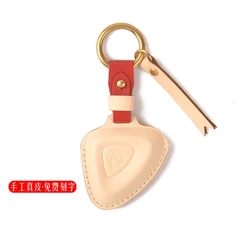 For Lotus ELETRE 2023 Leather Vintage Handmade Smart Key Keyless Remote Entry Fob Case Cover