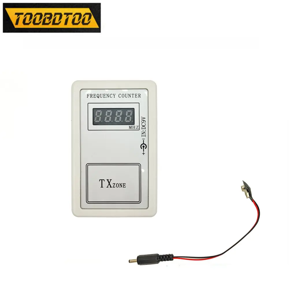 

DC7.5-10V Frequency Counter Indicator Detector 250-450MHZ Cymometer Remote Control Transmitter Frequency Meter Scanner Wavemeter