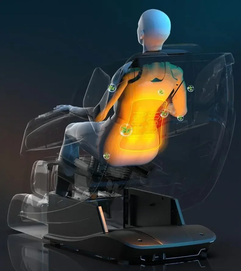 C124 2024 Modern Air Pressure Zero Gravity yamaguchi massage chair electric ai voice Heating Waist Foot Full Body Massage Chair 4