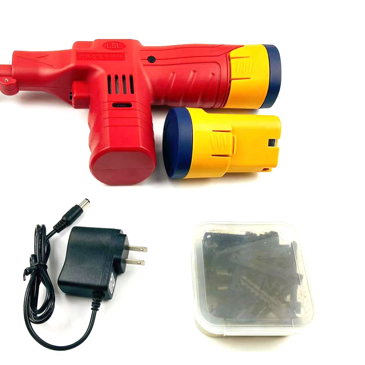 

Super LINSHI Electric Lock Gun with 45pcs Tips,2pcs Batteries,Professional Advanced Locksmith Tools（with US charger)