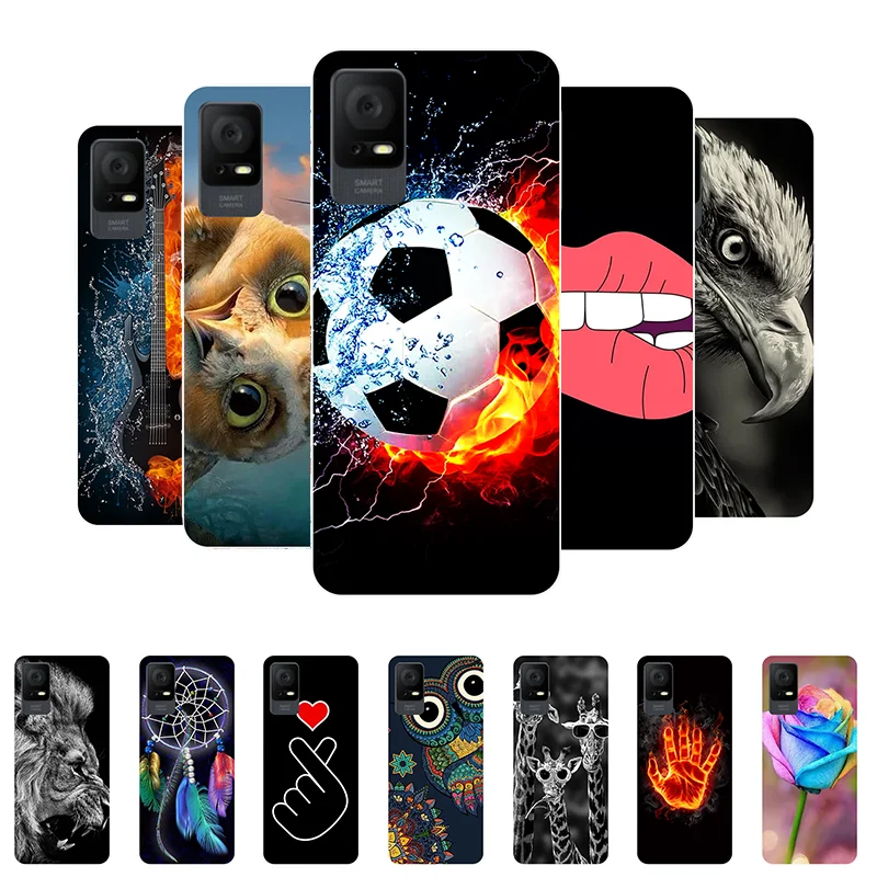 

for TCL 408 2023 Case Football Soft Silicone Back Cases for TCL 408 T507D1 T507 T507U T507J Phone Cover for TCL408 etui Funda