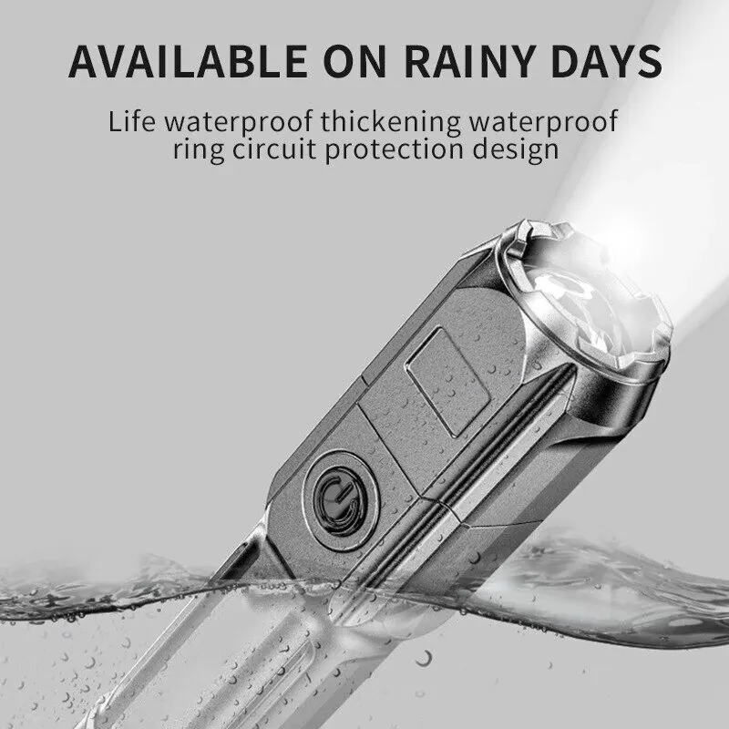 ABS Strong Light Focusing Flashlight Outdoor Portable Household Commonly Used Flashlight Lighting camping light handheld flashlight bike flashlight pocket flashlight