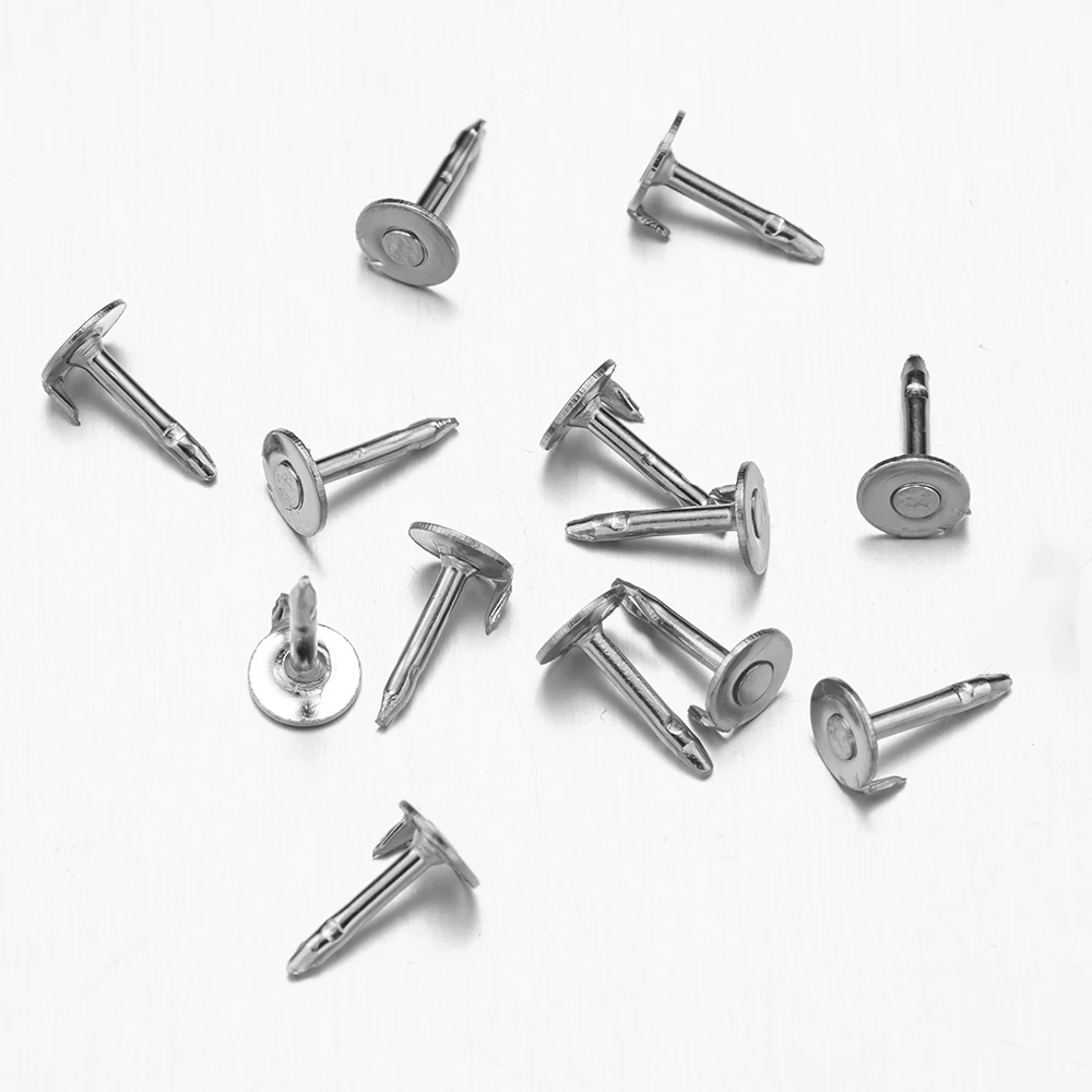 50 Paar Schmetterlings-Kupplungs-Krawattennadeln mit 8 mm leeren Anstecknadeln, Ansteckverschluss, Verschlüsse für die Herstellung von DIY-Broschen und Schmuck – Detail 4
