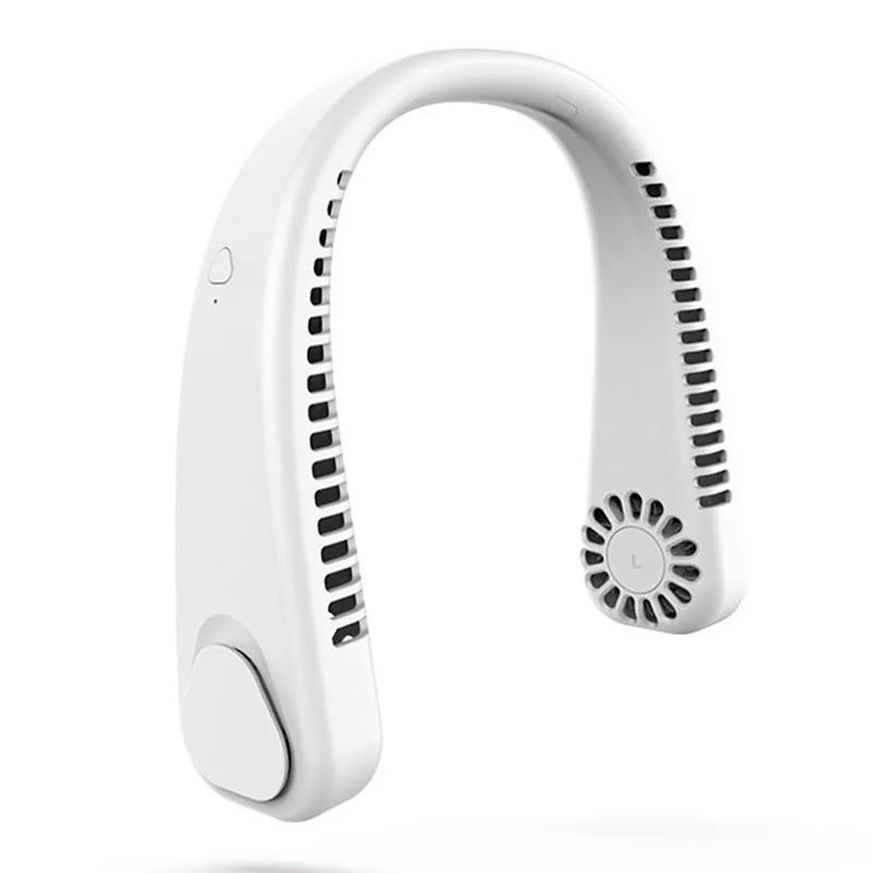 

Outdoor Summer Cool Portable Bladeless USB Rechargeable Neck Fan 3 Speed ​​Sports Hanging Neck Fan