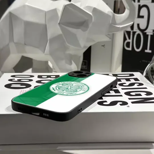 Celtic-Inspired Phone Case with Glass Cover