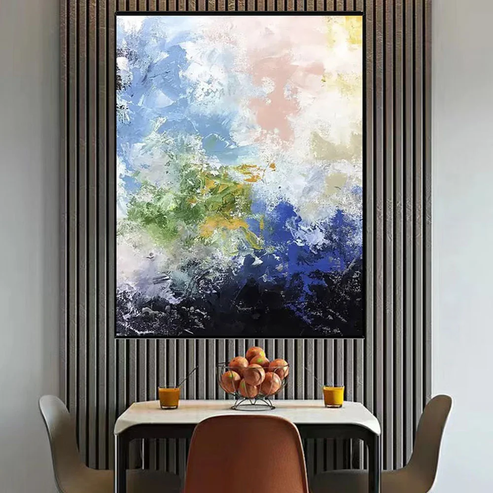 

Pure Handmade Canvas Oil Painting Abstract Modern Fashion Minimalist Wall Art Living Room Bedroom Porch Poster-Room Decoration