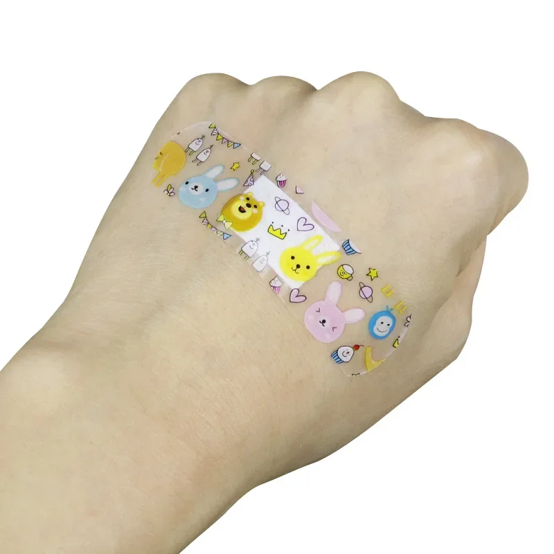 100pcs/set Cartoon Band Aid First Aid Strips Tape Kawaii Skin Patch Wound Dressing Plaster Adhesive Bandages Woundplast 5