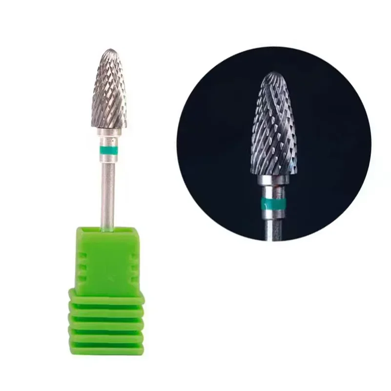 Bullet Carbide Nail Drill Bits Professional Rotary Flame Nail Bit Manicure Acrylic Gel Remover Nails Accessories Tools 4