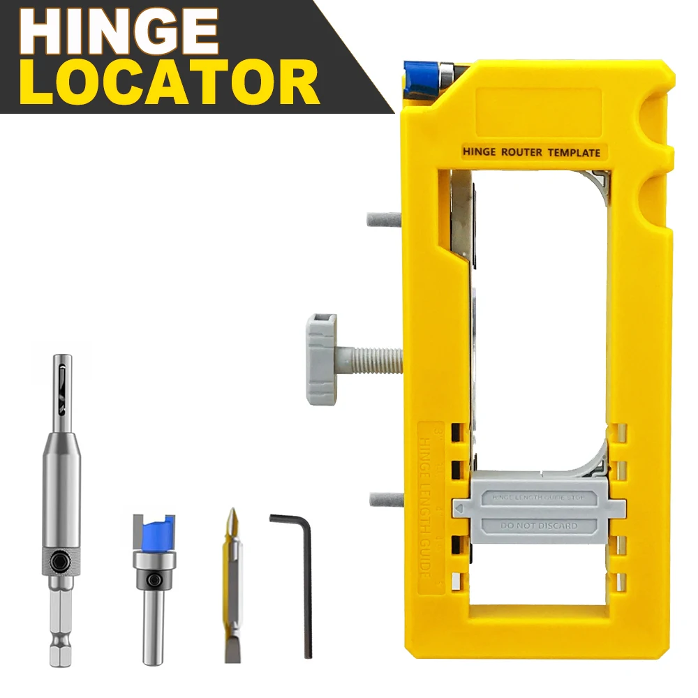 Precision Mortise Jig & Drill Guide for Cabinet Door Hardware Installation