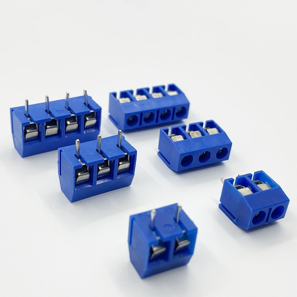 10 Stücke KF301 2/3/4/5Pin Spleißbare Plug-in Schraube Draht Terminal Block KF301-2P KF301-3/4P Pitch 5,0mm Gerade PCB Mount Stecker – Detail 4