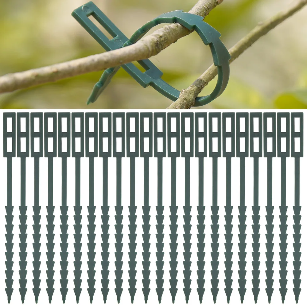 

Многоразовые Хорошо вязаные армейские зелёные кабельные стяжки 7 размеров для растений Регулируемая нейлоновая фиксирующая лента для поддержки деревьев, рельефная застежка