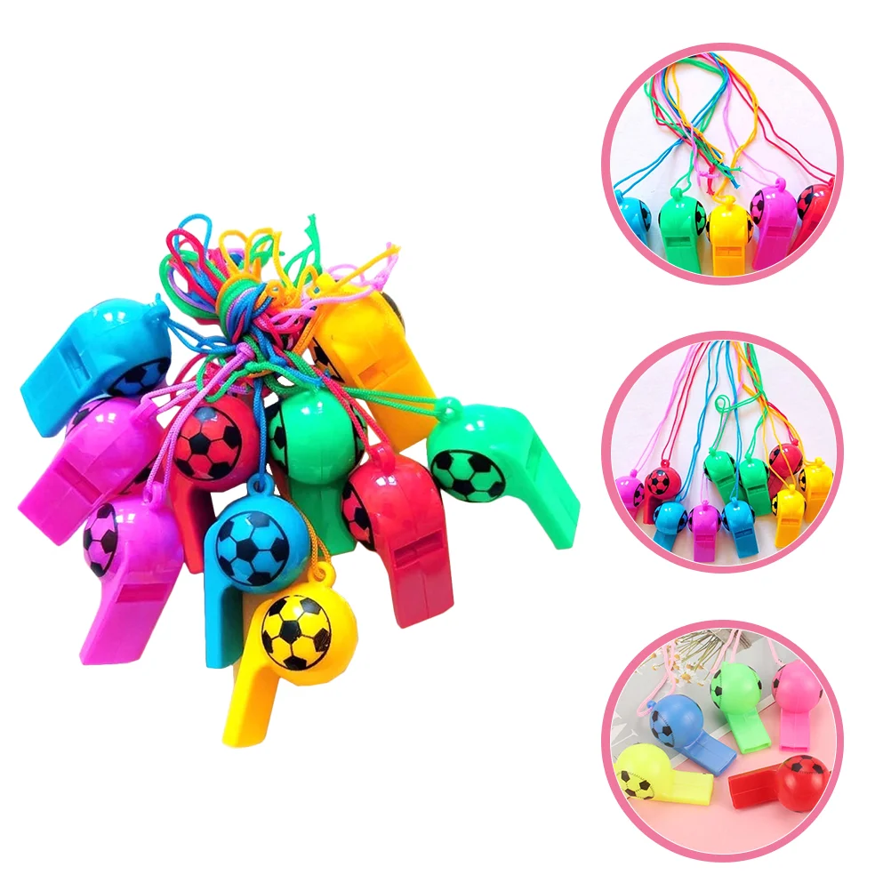 

100pcs Whistle Noise Maker Funny Toys or Joke for Cheering Props for Soccer Football Fans Kids Birthday Party Favor Props,
