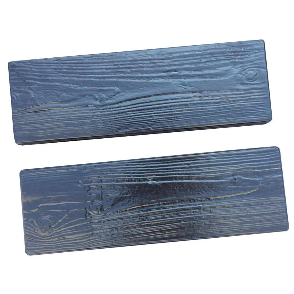2 Pack Plastic Stepping Realistic Wooden Boards for Patio Beautiful Pattern