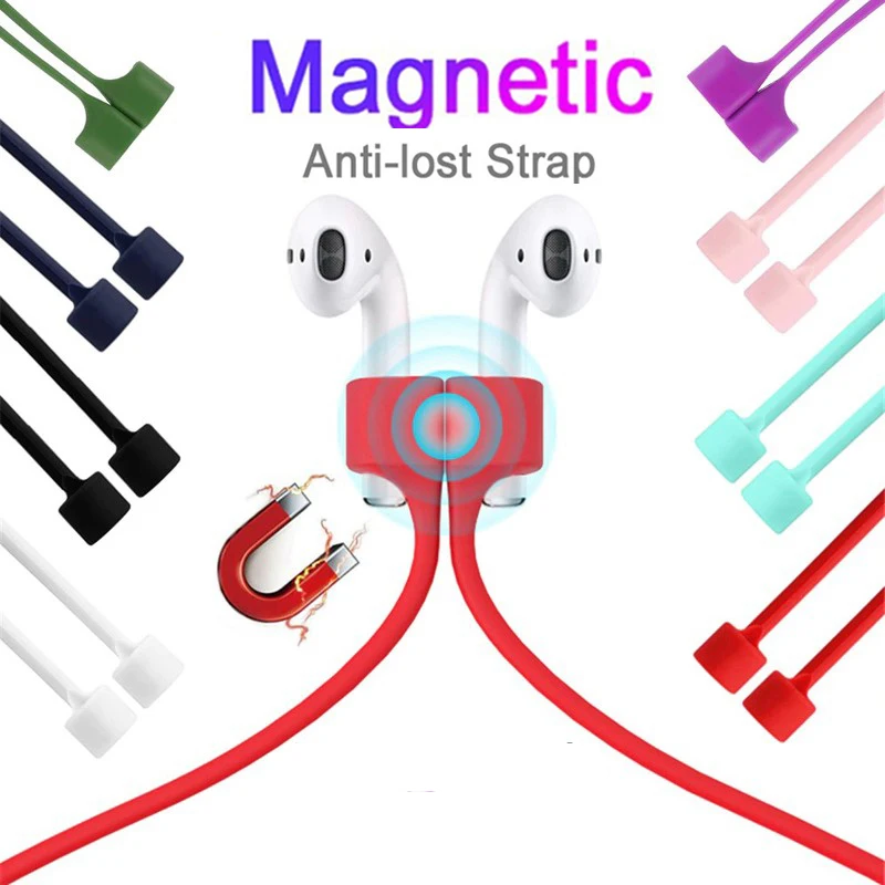 

Airpods 1 2 3 Suitable for Airpods Pro earphones Convenient durable with magnetic wire Soft elastic silicone anti-loss material